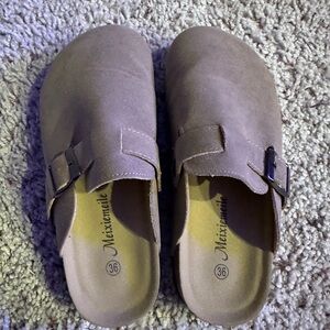 Tan Slip-On Clogs